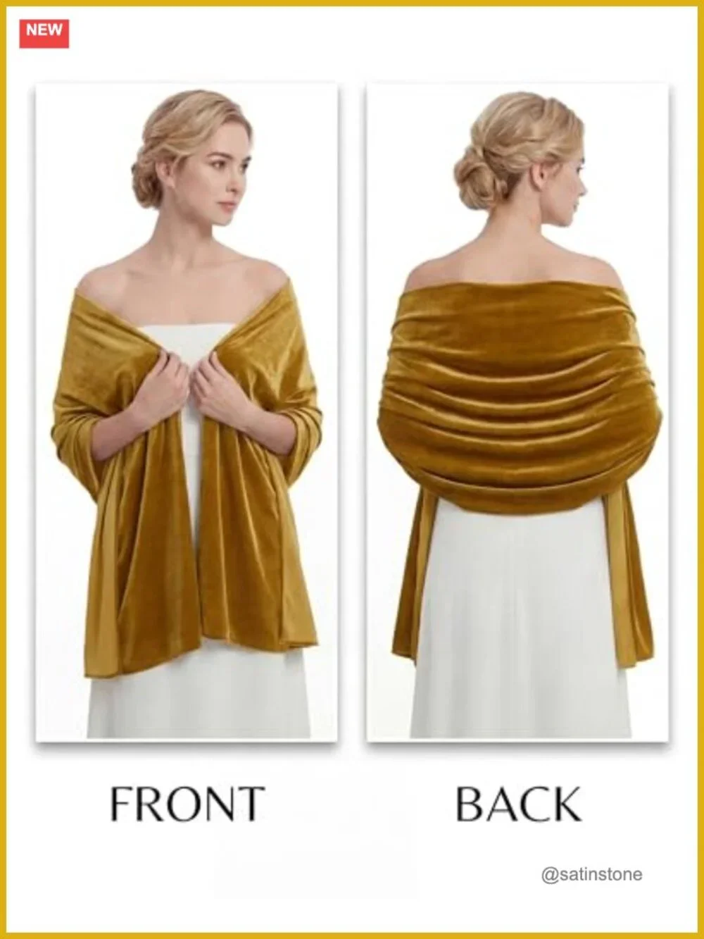 Velvet Shawl Wrap for Evening Dresses Wedding Bridal Formal Cover Up